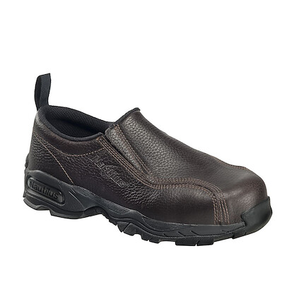 Nautilus Safety Footwear Men's Steel Toe ESD Slip-On Work Shoe Brown - N1620