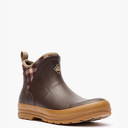 Muck Boot Company Women's Originals Ankle Boot Brown/Plaid/Gum - OAW9PLD