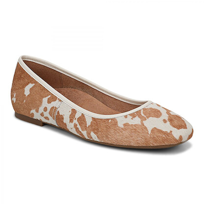 Vionic Women's Orinda Brown Multi Cow Print Haircalf - I8688LB203