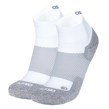 OS1st Unisex Wellness Performance Quarter Crew Socks White - OS1-3844W