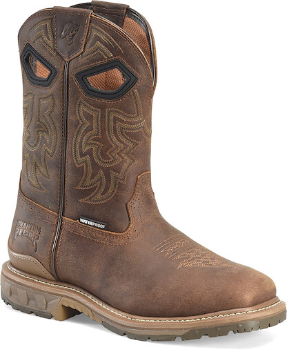 Phantom Rider Men's 11" Stanton Soft Toe EH Waterproof Roper Work Boot Brown - PH5021