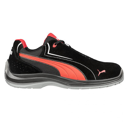 PUMA Safety Men's Touring Low Composite Toe EH Work Shoe Black/Red - 643445