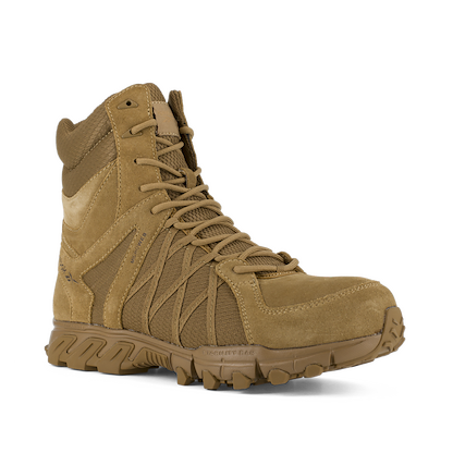 Reebok Work Men's 8" Trailgrip Tactical Composite Toe Work Boot with Side Zipper Coyote - RB3460