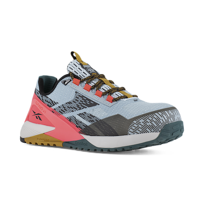 Reebok Work Women's Nano X1 Adventure Composite Toe Athletic Work Shoe Slate Blue/Salmon - RB382