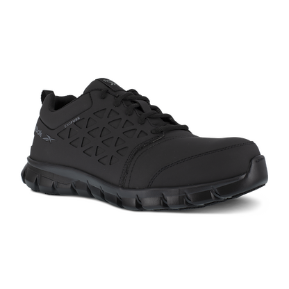 Reebok Work Men's Sublite Cushion Composite Toe EH Athletic Work Shoe Black - RB4051