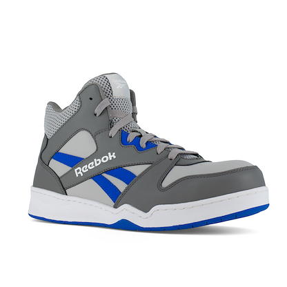 Reebok Work Men's BB4500 Work Composite Toe ESD Athletic High Top Work Shoe Grey/Blue - RB4135