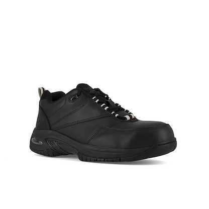 Reebok Work Mmen's Tyak Composite Toe Conductive Atheltic Work Shoe Black - RB4177