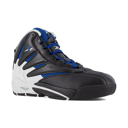 Reebok Work Men's The Blast Work Composite Toe EH Work Boot Black/White/Blue - RB9403