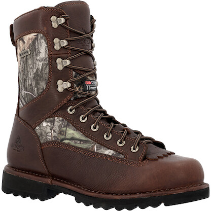 Rocky Men's 10" Forester Mossy Oak Country DNA 400g Insulated Waterproof Outdoor Boot - RKS0733