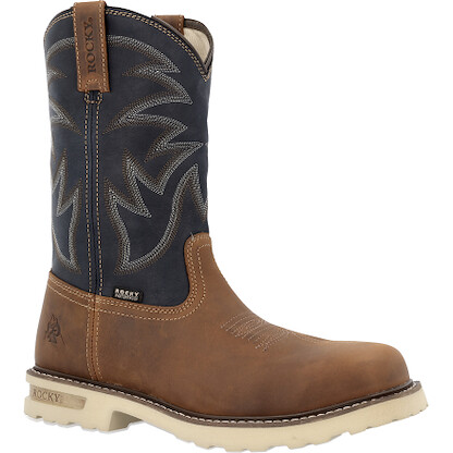 Rocky Men's 11" Grindstone XTR Brown Waterproof Western Boot - RKW0485