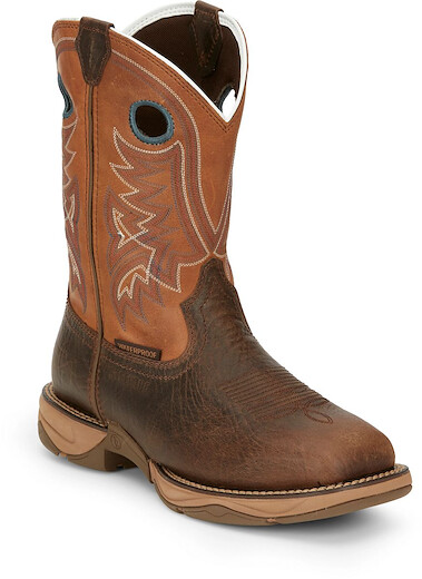Tony Lama Men's 11" Lopez Steel Toe Waterproof Work Boot Tumbleweed - RR3363