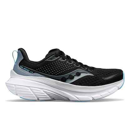 Saucony Women's Guide 17 Wide Running Shoe Black/Fog - S10937-100