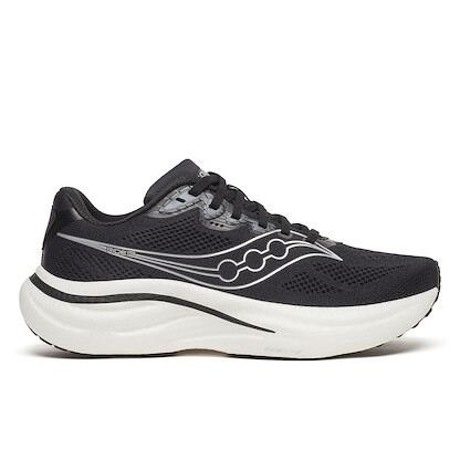 Saucony Women's Ride 19 Wide Black/Silver Running Shoes - S11056-100