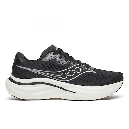 Saucony Men's Ride 19 Wide Black/Silver Running Shoes - S21056-100