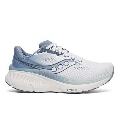 Saucony Women's Guide 19 Wide White/Storm Running Shoes - S11059