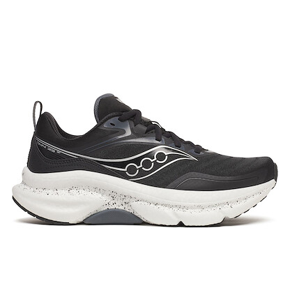 Saucony Women's Omni 23 Wide Black/Silver Running Shoes - S11073-100