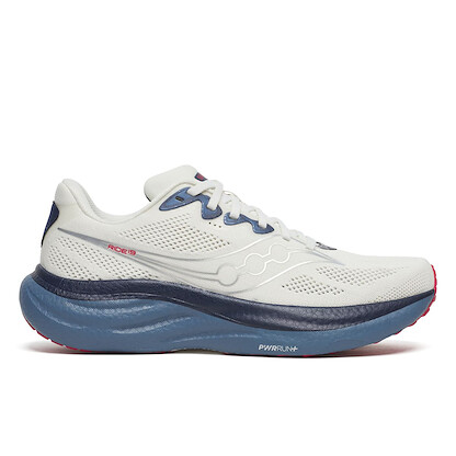 Saucony Men's Ride 19 Wide Ivory/Storm Running Shoes - S21056-146