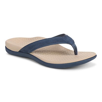 Vionic Women's Tide 2.0 Post Sandals Dark Denim Suede - J7545L1400