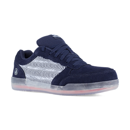 VOLCOM WORKWEAR Men's Hybrid Skate Inspired Composite Toe EH Work Shoe Navy/Celestial Blue - VM30358