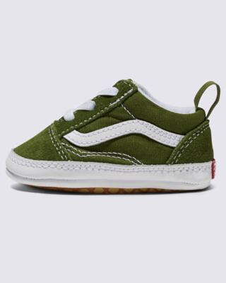 VANS Unisex Infants' Old Skool Crib Shoe Pesto Green - VN000CS5CIB