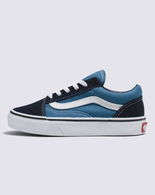 VANS Unisex Little Kids' Old Skool Shoe Navy/True White - VN000W9TNWD