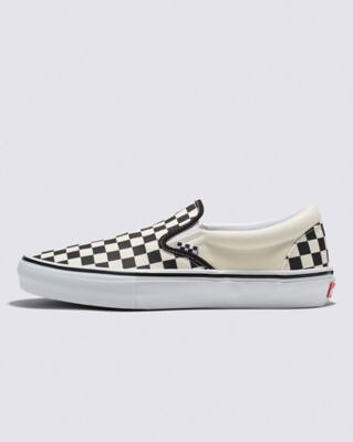 VANS Unisex Skate Slip-On Checkerboard Shoe Black/Off White - VN0A5FCAAUH