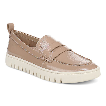 Vionic Women's Uptown Loafer Desert Sand Patent Leather - I66091L257