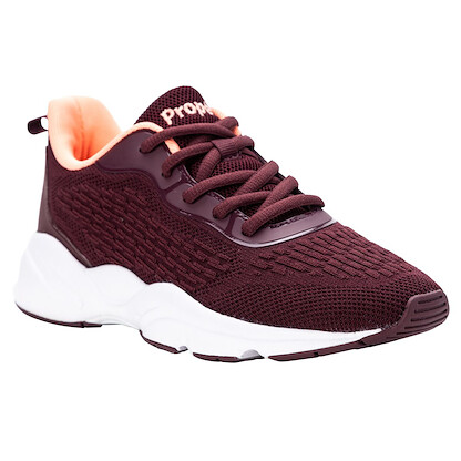 Propet Women's Stability Strive Walking Shoe Burgundy/Coral - WAA212MBUC