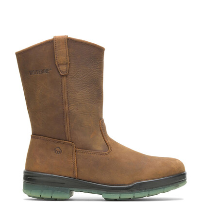 WOLVERINE Men's DuraShocks® Steel Toe Insulated Waterproof Work Boot Stone - W03258