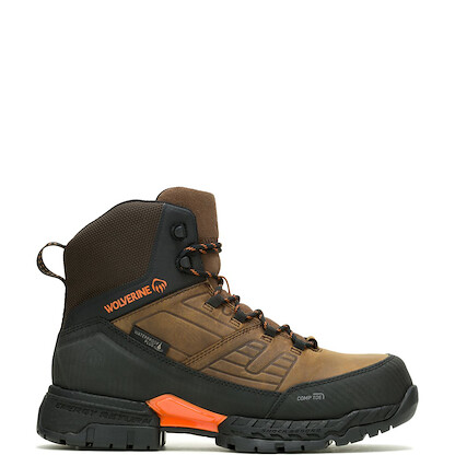 WOLVERINE Men's 6" Surge LX EnergyBound™ CarbonMAX® Composite Toe Work Boot Sudan Brown - W080166