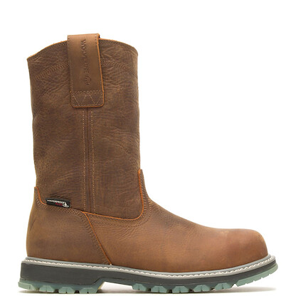 WOLVERINE Men's 10" Floorhand LX Soft Toe Waterproof Wellington Work Boot Sudan Brown - W230017