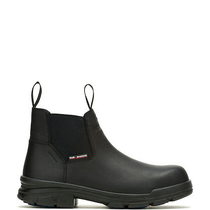 WOLVERINE Men's DuraShocks SR Icon Romeo Soft Toe Waterproof Work Boot Black - W240046