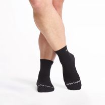 WIDE OPEN SOCKS Men's Solid Lightweight Quarter Sock Black - 9014-BLACK
