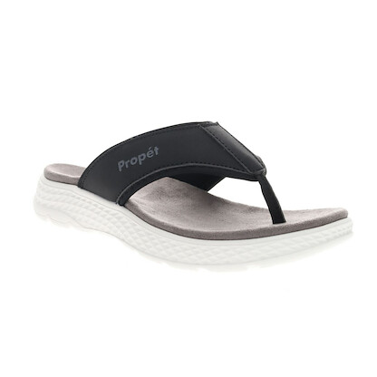 Propet Women's TravelActiv™ Adventure Thong Sandal Black - WST001PBLK