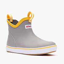 XTRATUF Unisex Kids' Ankle Deck Boot Gray/Yellow - XKAB107