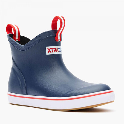 XTRATUF Unisex Kids' Ankle Deck Boot Navy - XKAB200