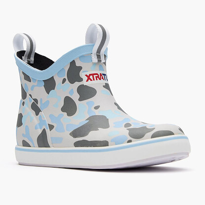 XTRATUF Unisex Little Kids Ankle Deck Boot Duck Camo Ice - XKABDCIC