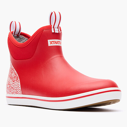 XTRATUF Men’s 6” Tailgate Ankle Deck Boot Red - XMABT601