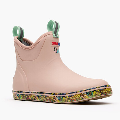 XTRATUF Women's Ankle Deck Boot Rose Fishe Tarpon - XWAB6FT