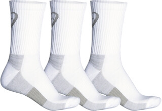 ASICS Unisex Training Crew 3 Pack Crew Cut Sock White - ZK2458-0001
