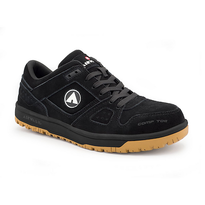 AIRWALK SAFETY Women's Mongo Composite Toe EH Work Shoe Black/Gum - AW6310