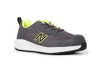 NEW BALANCE SAFETY Men's Logic Composite Toe Work Shoe Grey/Lime - MIDLOGIGR