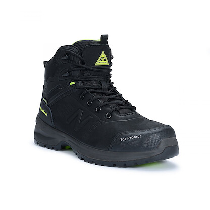 NEW BALANCE SAFETY Men's 6" Calibre Puncture Resistant Composite Toe Waterproof Work Boot Black  - MIDCLBR