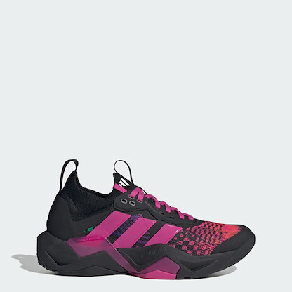 Adidas Women's X Jeremy Scott Rapidmove Adv 2 Training Shoe Cloud White/Core Black/Lucid Fuchsia - JR6402