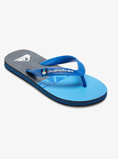 Quiksilver Boys' Molokai Panel Flip Flop Sandals Black/Blue/Grey - AQBL100577-XKBS