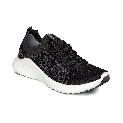 Aetrex Women's Carly Black Arch Support Sneakers - AS100W
