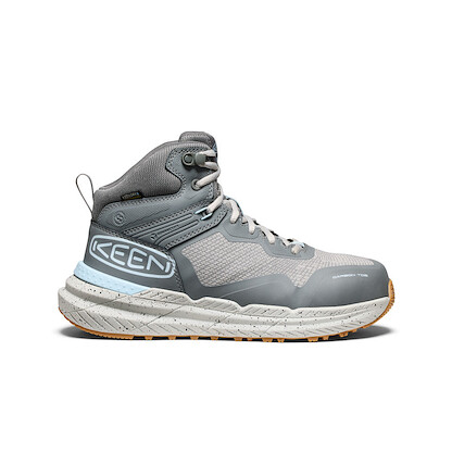 KEEN Utility Women's Synchro Carbon-Fiber Toe Waterproof Work Boot Steel Grey/Gum - 1030316