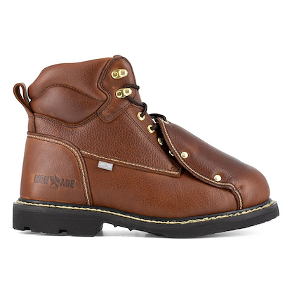 IRON AGE Men's 6" Groundbreaker Steel Toe External Metatarsal Guard Brown - IA5017