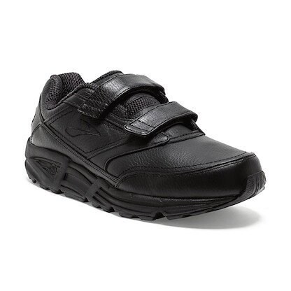 Brooks Women's Addiction Walker V-Strap Shoes Black Leather - 120033-001