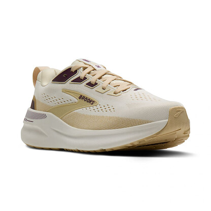 Brooks Women's Ariel GTS 26 Supportive Walking Shoe Coconut/Sand/Potent Purple - 120444-288